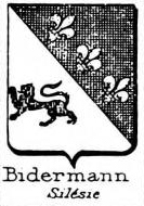 Bidermann Coat of Arms / Family Crest 1