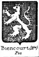 Biencourt Coat of Arms / Family Crest 0