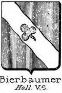 Bierbaumer Coat of Arms / Family Crest 1
