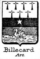 Billecard Coat of Arms / Family Crest 0