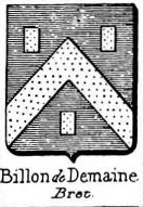 Billon Coat of Arms / Family Crest 1