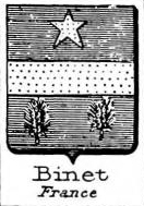Binet Coat of Arms / Family Crest 5