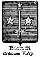 Biondi Coat of Arms / Family Crest 6