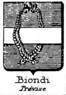 Biondi Coat of Arms / Family Crest 8