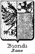 Biondi Coat of Arms / Family Crest 5