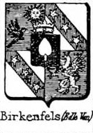 Birkenfels Coat of Arms / Family Crest 1