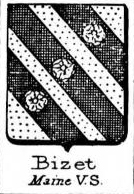 Bizet Coat of Arms / Family Crest 1