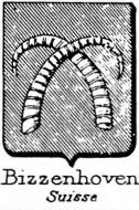 Bizzenhoven Coat of Arms / Family Crest 0