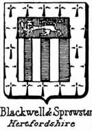 Blackwell Coat of Arms / Family Crest 1