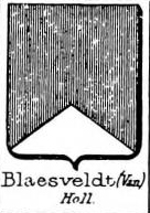 Blaesveldt Coat of Arms / Family Crest 0