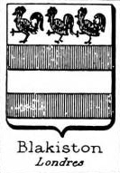 Blakiston Coat of Arms / Family Crest 2