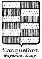 Blanquefort Coat of Arms / Family Crest 0