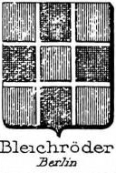 Bleichroder Coat of Arms / Family Crest 0