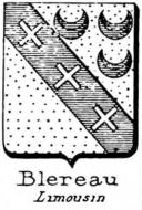 Blereau Coat of Arms / Family Crest 1