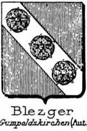 Blezger Coat of Arms / Family Crest 0