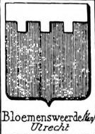 Bloemensweerde Coat of Arms / Family Crest 0