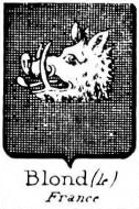 Blond Coat of Arms / Family Crest 6