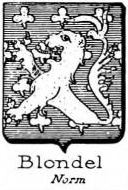 Blondel Coat of Arms / Family Crest 3
