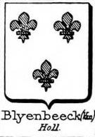 Blyenbeeck Coat of Arms / Family Crest 0