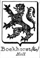 Boekhorst Coat of Arms / Family Crest 0