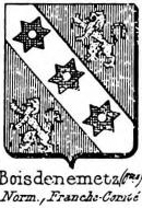 Boisdenemetz Coat of Arms / Family Crest 0