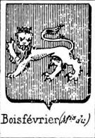 Boisfevrier Coat of Arms / Family Crest 0