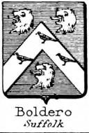 Boldero Coat of Arms / Family Crest 2