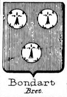 Bondart Coat of Arms / Family Crest 0