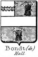 Bondt Coat of Arms / Family Crest 1