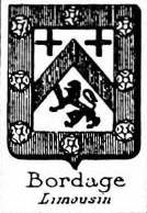 Bordage Coat of Arms / Family Crest 0