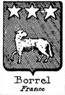 Borrel Coat of Arms / Family Crest 2