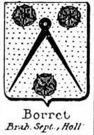 Borret Coat of Arms / Family Crest 0