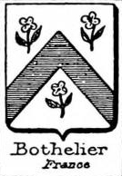 Bothelier Coat of Arms / Family Crest 0