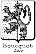Boucquet Coat of Arms / Family Crest 1