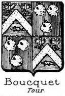 Boucquet Coat of Arms / Family Crest 2