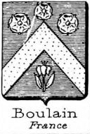 Boulain Coat of Arms / Family Crest 1