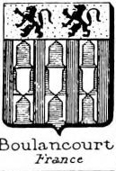 Boulancourt Coat of Arms / Family Crest 0