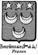 Bourdonnaie Coat of Arms / Family Crest 0