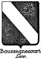 Boussegnecourt Coat of Arms / Family Crest 0