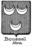 Boussel Coat of Arms / Family Crest 0