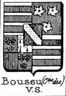 Boussu Coat of Arms / Family Crest 2