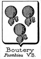 Boutery Coat of Arms / Family Crest 1