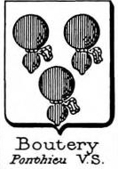 Boutery Coat of Arms / Family Crest 0