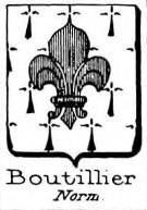 Boutillier Coat of Arms / Family Crest 1