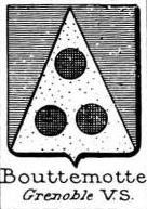Bouttemotte Coat of Arms / Family Crest 0