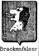 Brackenfelser Coat of Arms / Family Crest 0