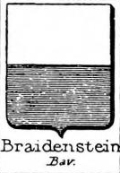 Braidenstein Coat of Arms / Family Crest 0