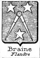 Braine Coat of Arms / Family Crest 1