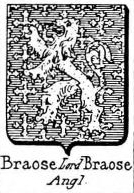 Braose Coat of Arms / Family Crest 2
