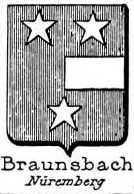 Braunsbach Coat of Arms / Family Crest 1